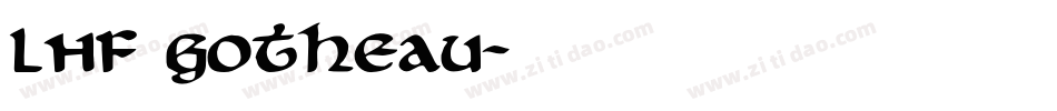 LHF Gotheau字体转换